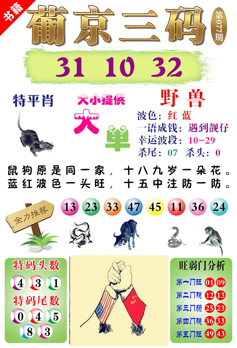 077期澳门葡京三码[图]