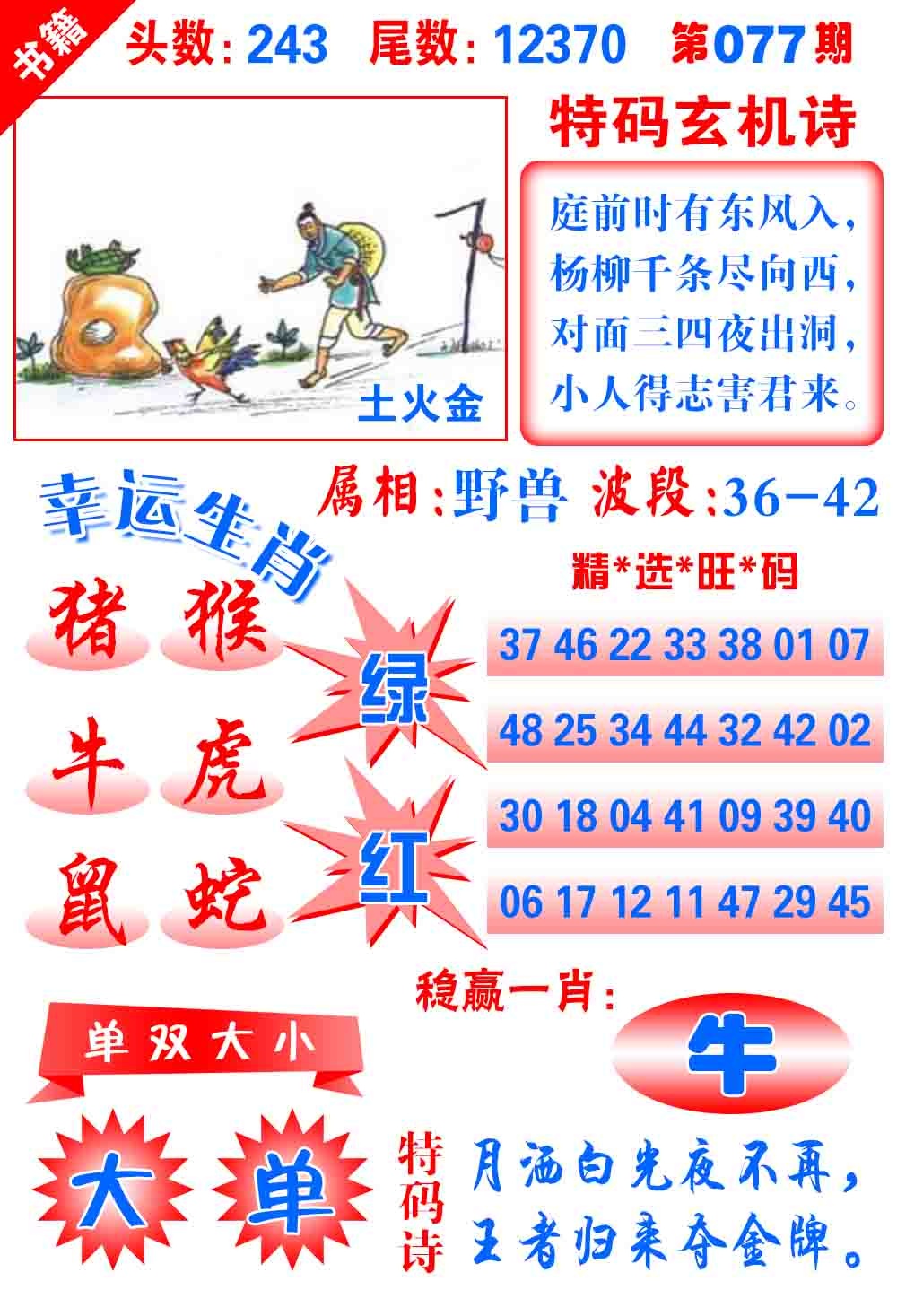 077期澳门铜宝典[图]