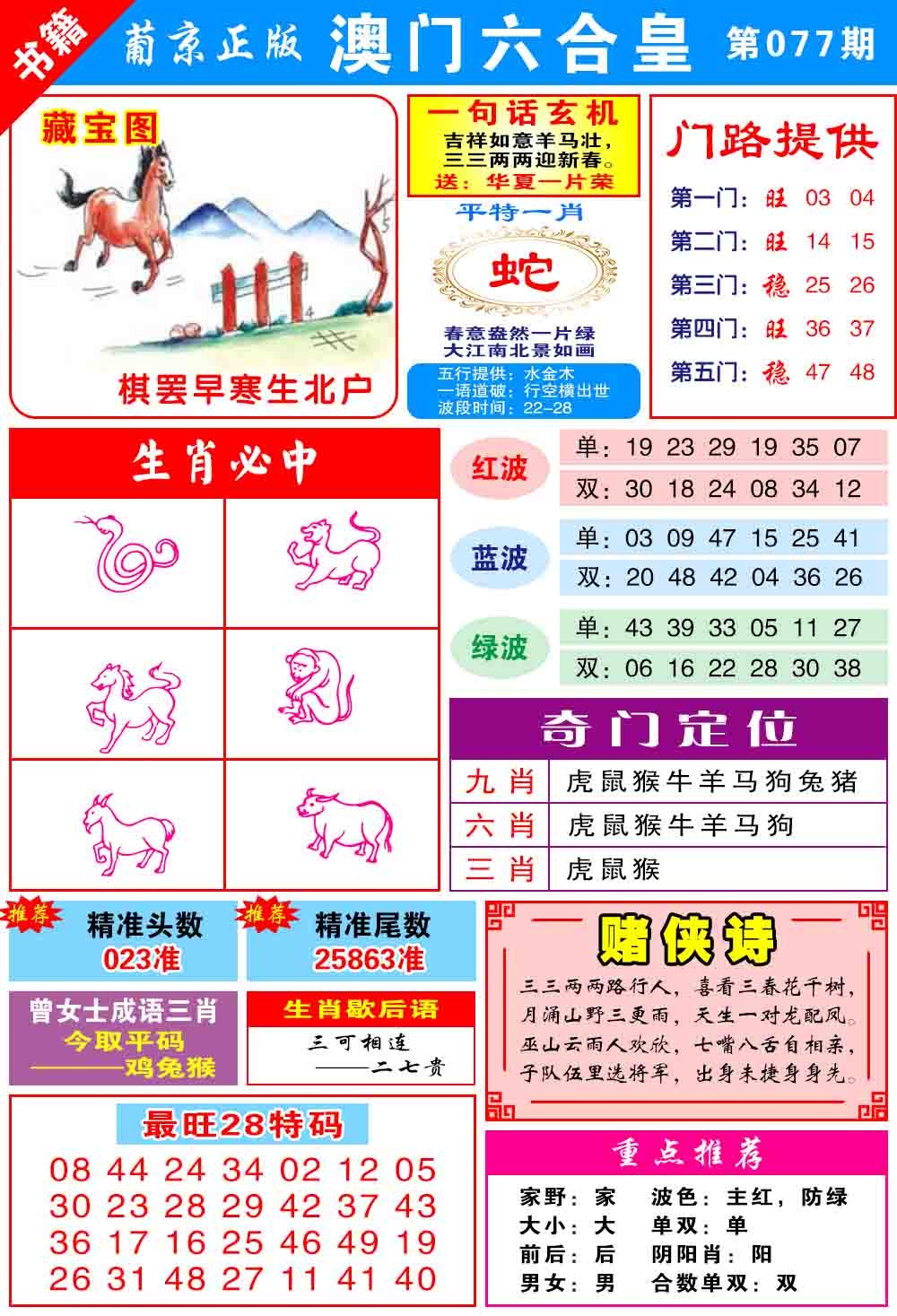 077期澳门六合皇心水[图]